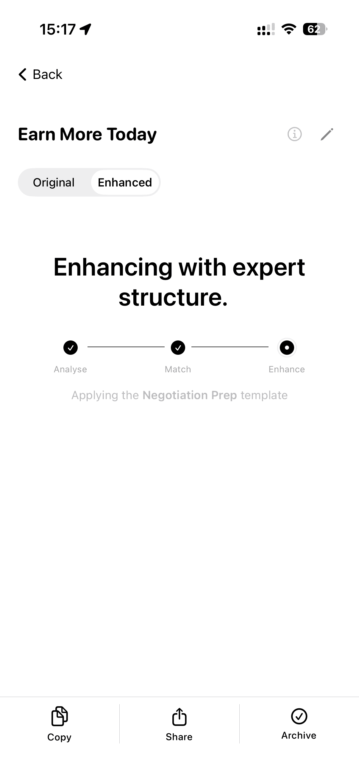 DeckPrompt AI enhancing with expert structure